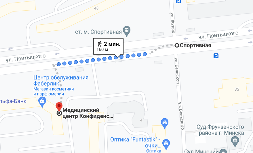 Притыцкого 29 карта